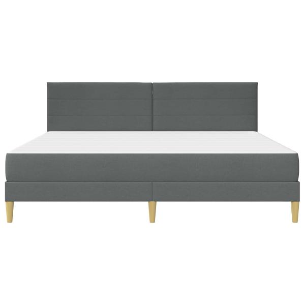 Bettrahmen Dunkelgrau 180 x 200 cm Polyester