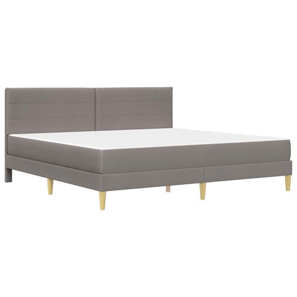 Bettrahmen 200 x 200 cm Taupe