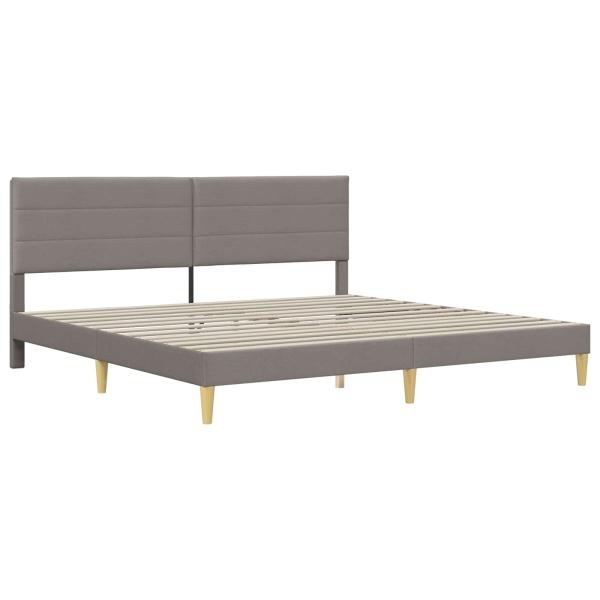 Bettrahmen 200 x 200 cm Taupe