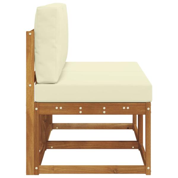 2 Stück Outdoor Mittelsofa Massivholz Akazie
