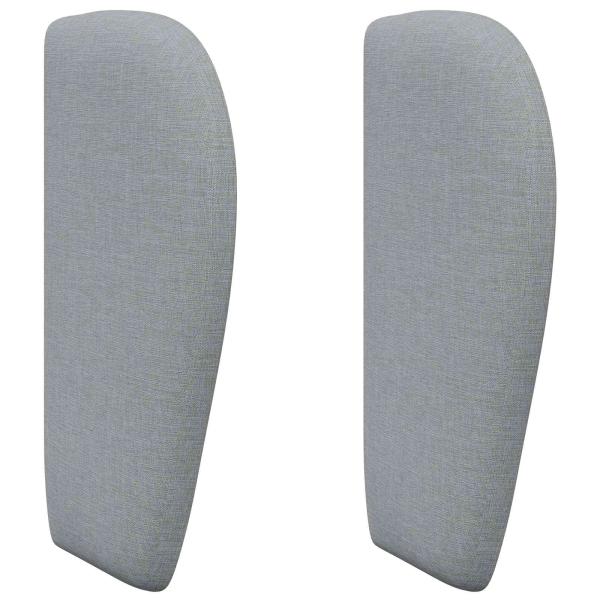 Kopfteil Ohr Hellgrau 40 x 23 x 6 cm Stoff