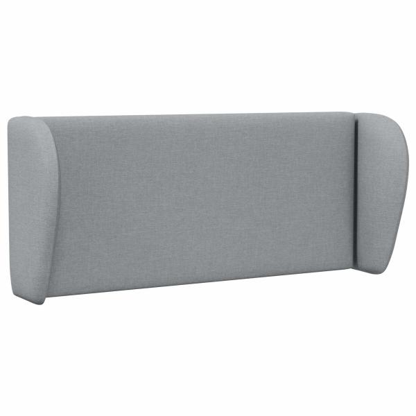 Kopfteil Ohr Hellgrau 40 x 23 x 6 cm Stoff