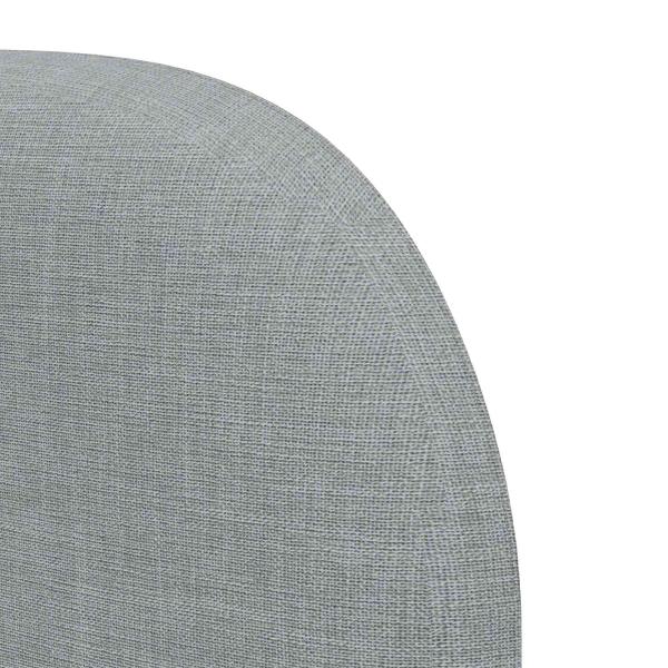 Kopfteil Ohr Hellgrau 40 x 23 x 6 cm Stoff