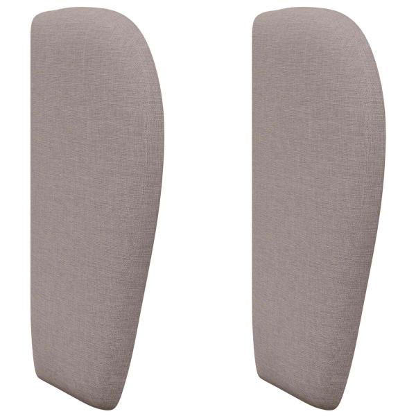 Kopfteil Ohr Taupe 40 x 23 x 6 cm Stoff