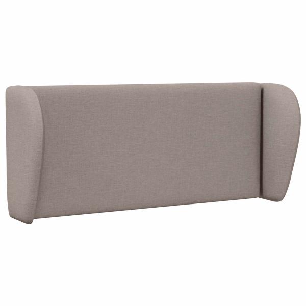 Kopfteil Ohr Taupe 40 x 23 x 6 cm Stoff