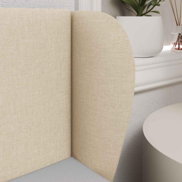 Kopfteil Ohr Creme 40 x 23 x 6 cm Stoff