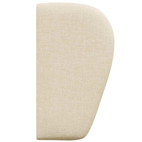 Kopfteil Ohr Creme 40 x 23 x 6 cm Stoff