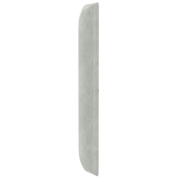Kopfteil Ohr Hellgrau 80 x 16 x 4 cm Samt