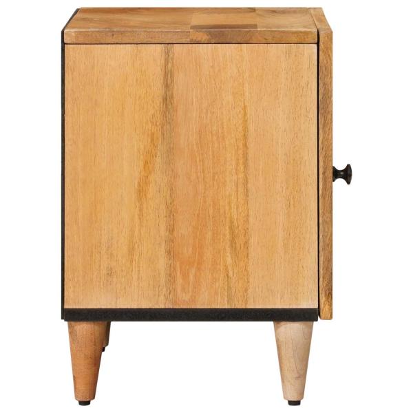 Nachttisch Natur 40 x 33,5 x 46 cm Massivholz Mango