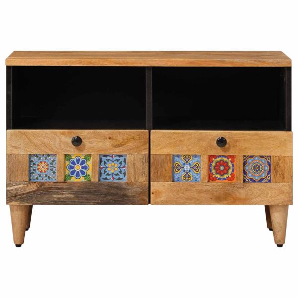 TV-Schränk Natur 70 x 33 x 46 cm Massivholz Mango