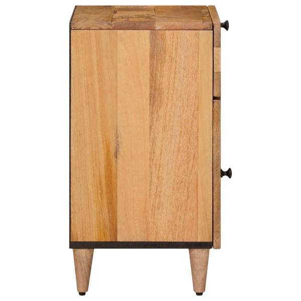 Nachttisch Natur 50 x 33 x 60 cm Massivholz Mango