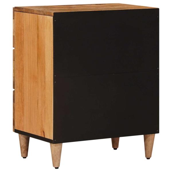 Nachttisch Natur 50 x 33 x 62 cm Massivholz Mango