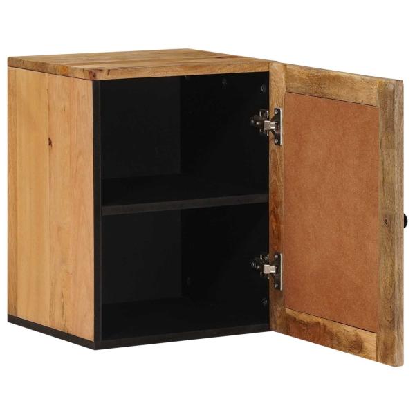 Badezimmer Hängeschrank Natur 38 x 33 x 48 cm Massivholz Mango