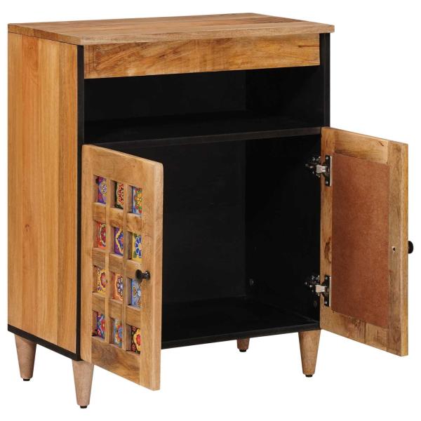 Sideboard Natur 60 x 33 x 75 cm Massivholz Mango
