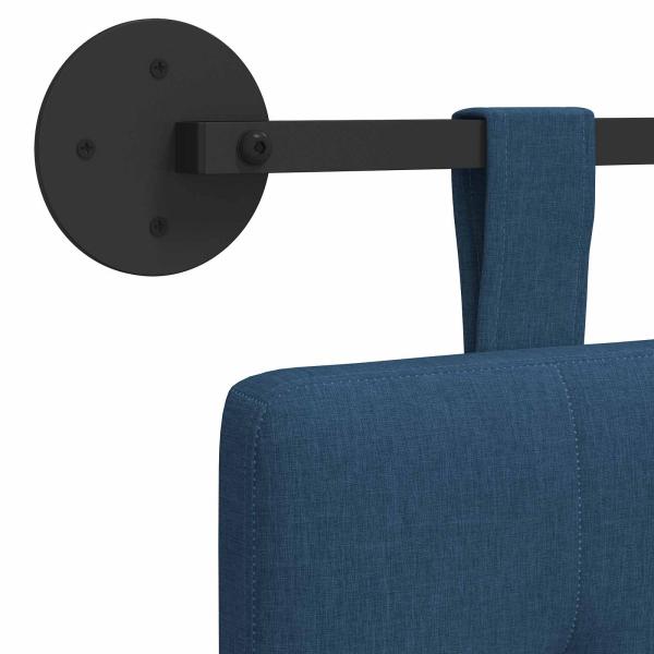 Hängendes Kopfteil Blau Stoff