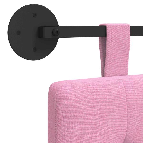 Hängendes Kopfteil Rosa Stoff