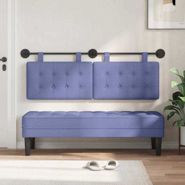 Hängendes Kopfteil Jeans blau Stoff