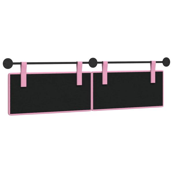 Hängendes Kopfteil Rosa Stoff