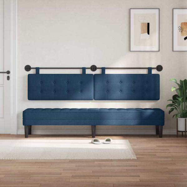 Hängendes Kopfteil Blau Stoff