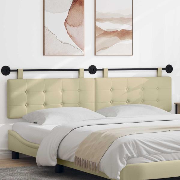 ARDEBO.de - Hängendes Kopfteil Creme Kunstleder