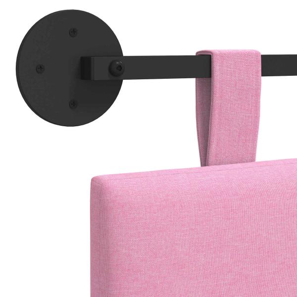 Hängendes Kopfteil Rosa Stoff