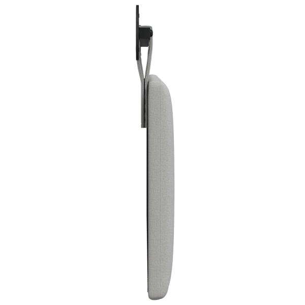 Hängendes Kopfteil Wolkengrau Stoff