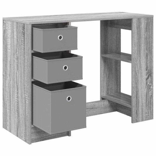 Schreibtisch Sonoma-Grau 100 x 40 x 75 cm Holzwerkstoff