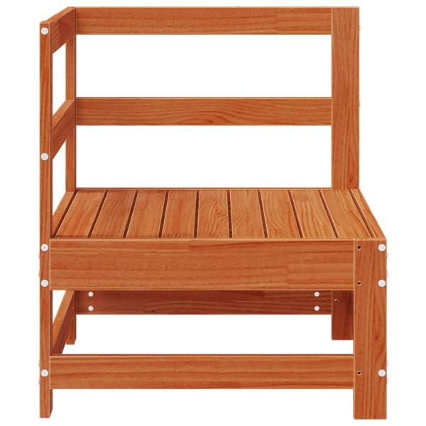 Gartenecksofa Massives Kiefernholz Wachsbraun 62 x 62 x 70,5 cm