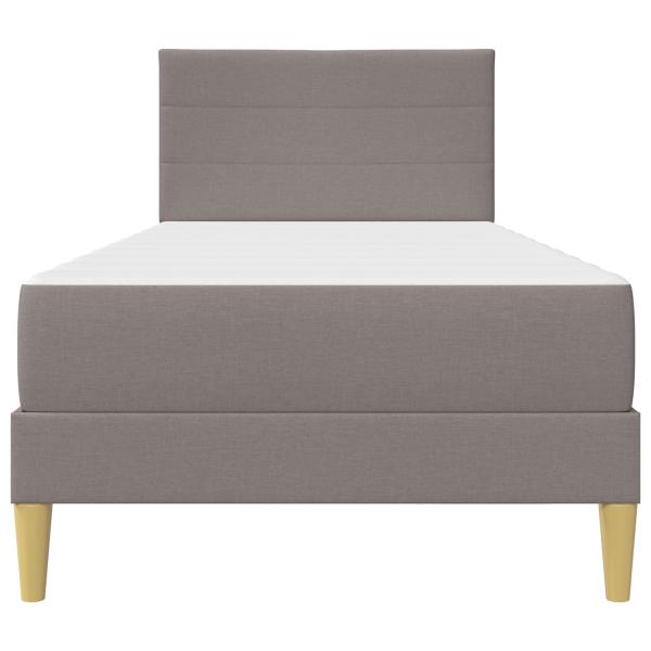 Bettrahmen Taupe 90 x 190 cm Polyester