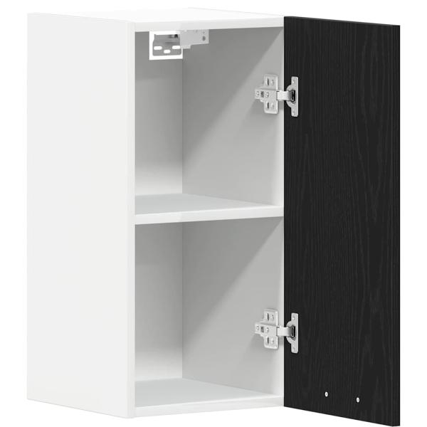 Hängeschrank Schwarz Eichen-Optik 30x31x60 cm Holzwerkstoff