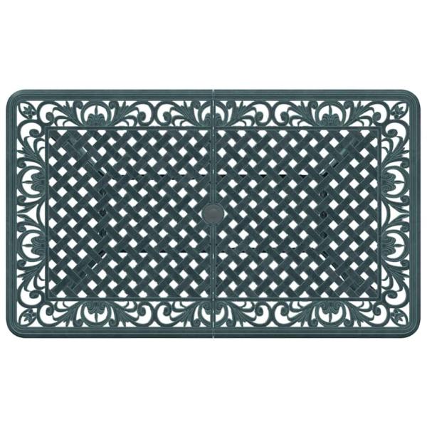 Garten Essgruppe 5 pcs Grün Aluminium