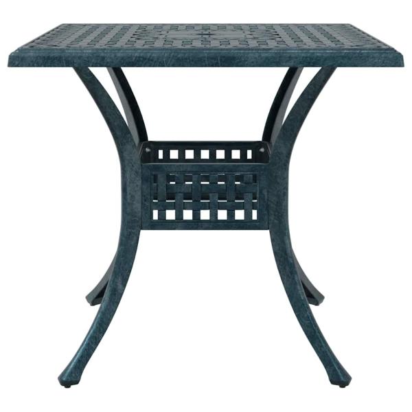 Gartentisch Set 3 pcs Grün Gussaluminium