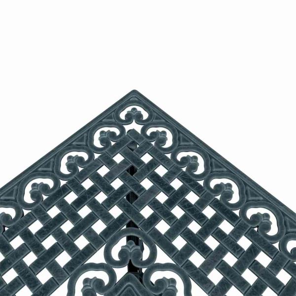 Gartentisch Set 3 pcs Grün Gussaluminium
