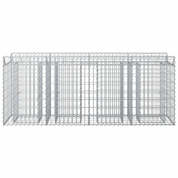 Gabionen-Hochbeet 2 stk. 200 x 50 x 80 cm Verzinkter Stahl