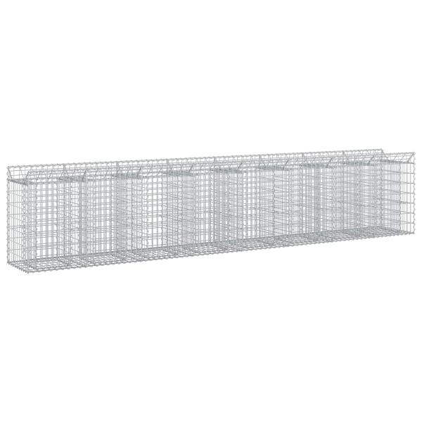 Gabionen-Hochbeet 3 stk. 400 x 50 x 80 cm Verzinkter Stahl