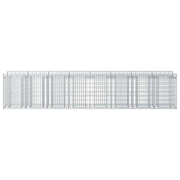 Gabionen-Hochbeet 3 stk. 400 x 50 x 80 cm Verzinkter Stahl