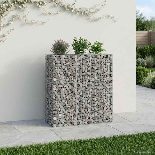 ARDEBO.de - Gabionen-Hochbeet 2 stk. 130 x 50 x 150 cm Verzinkter Stahl