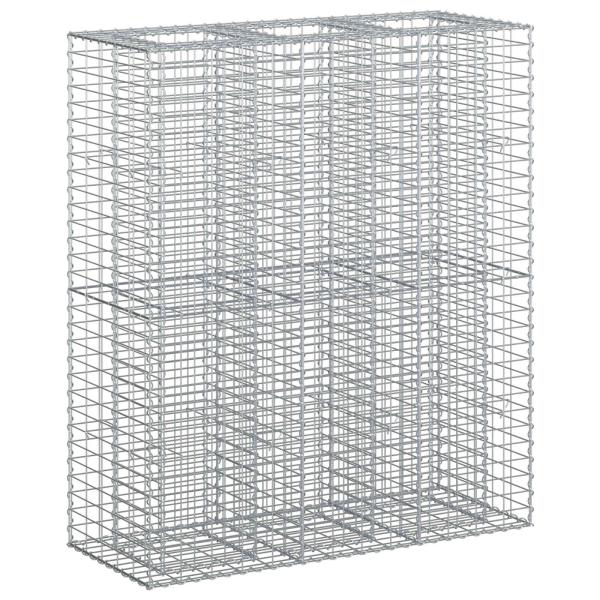 Gabionen-Hochbeet 2 stk. 130 x 50 x 150 cm Verzinkter Stahl