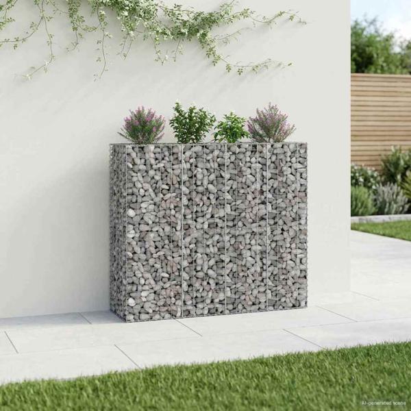 ARDEBO.de - Gabionen-Hochbeet 2 stk. 170 x 50 x 150 cm Verzinkter Stahl