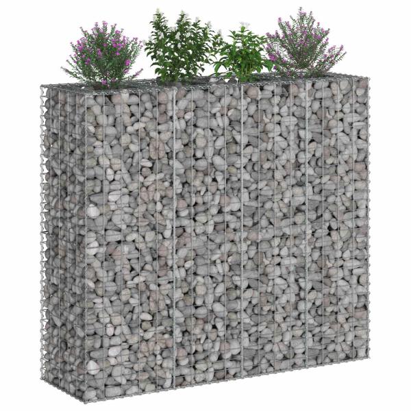 Gabionen-Hochbeet 2 stk. 170 x 50 x 150 cm Verzinkter Stahl