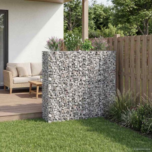 Gabionen-Hochbeet 2 stk. 170 x 50 x 150 cm Verzinkter Stahl