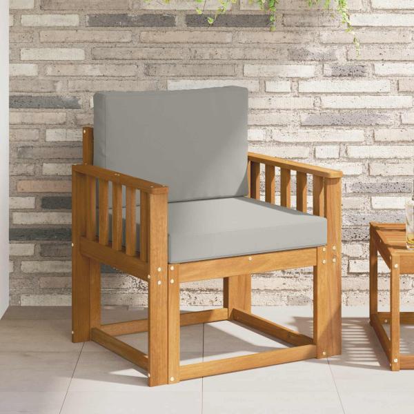 ARDEBO.de - Outdoor-Sofa Massives Akazienholz und Polyester