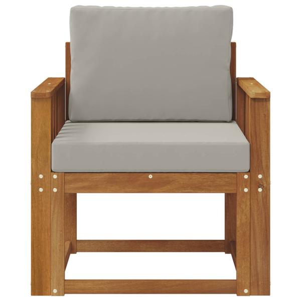 Outdoor-Sofa Massives Akazienholz und Polyester