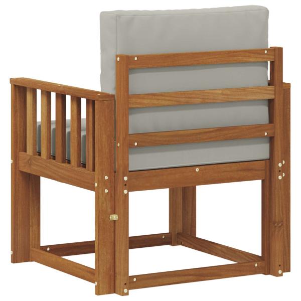 Outdoor-Sofa Massives Akazienholz und Polyester