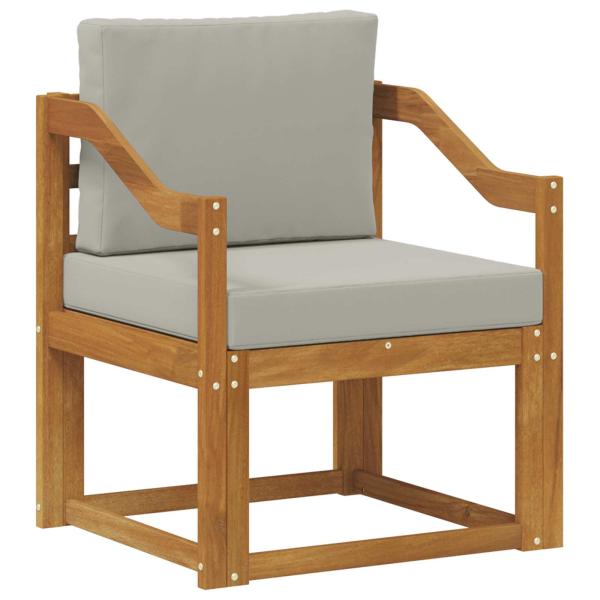 Outdoor-Sofa Massives Akazienholz und Polyester