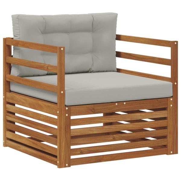 Outdoor-Sofa Massives Akazienholz und Polyester