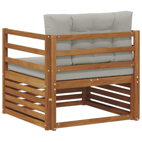 Outdoor-Sofa Massives Akazienholz und Polyester