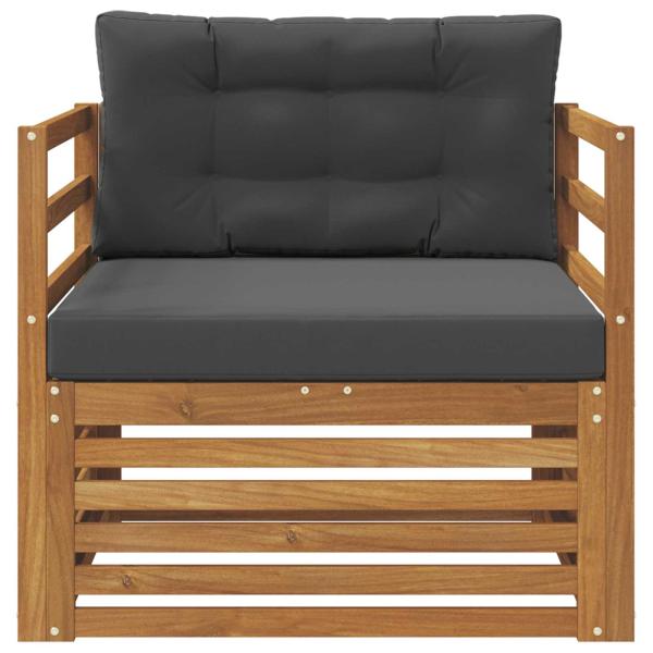 Outdoor-Sofa Massives Akazienholz und Polyester