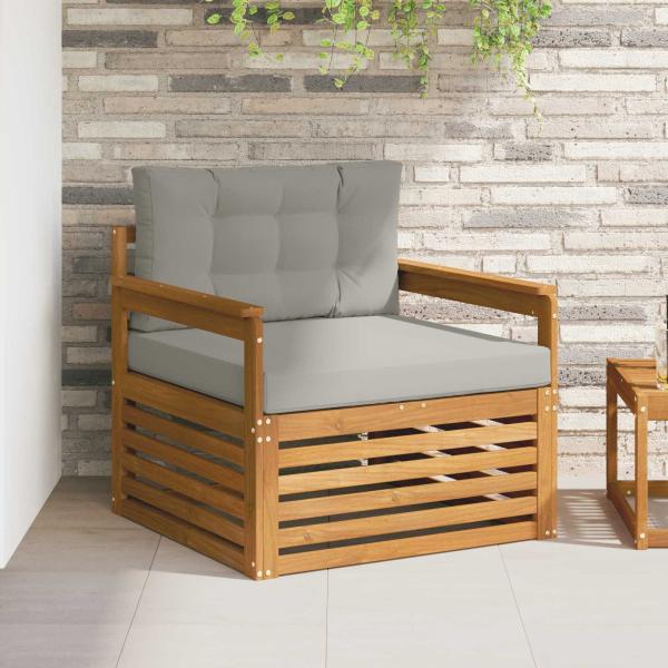 ARDEBO.de - Outdoor-Sofa Massives Akazienholz und Polyester