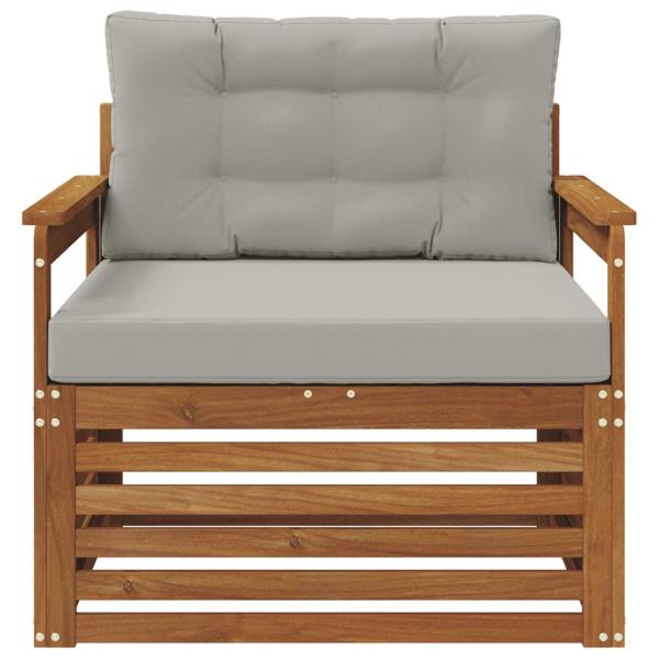 Outdoor-Sofa Massives Akazienholz und Polyester